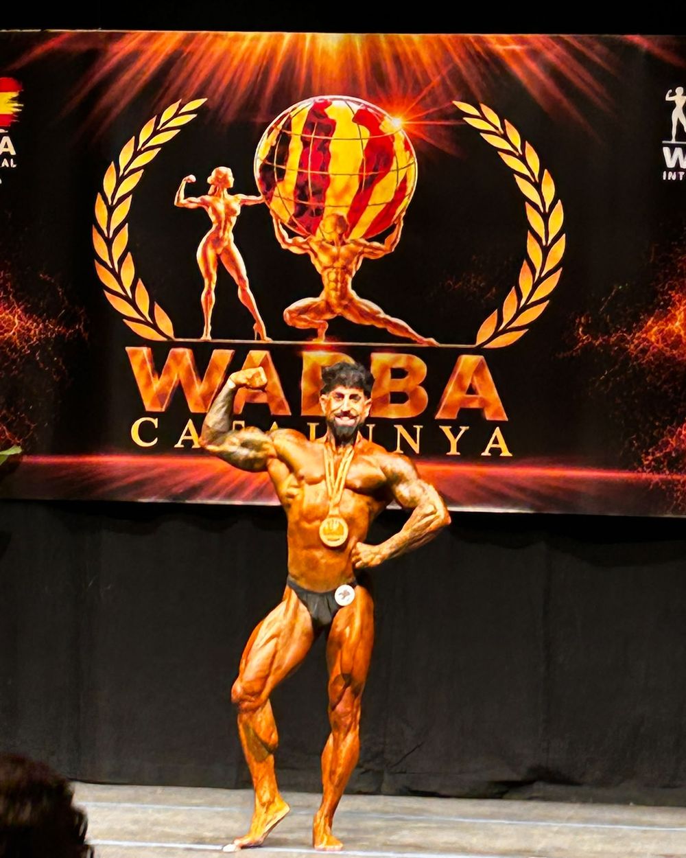 Raúl Peláez en WABBA Catalunya: con la medalla